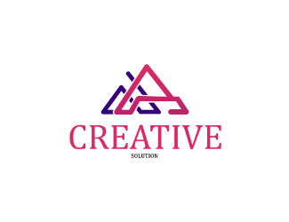 Projekt graficzny logo dla firmy online creative solution